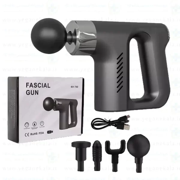 ماساژور تفنگی مدل 740،ماساژور facial gun kh-740،ماساژ عضلات