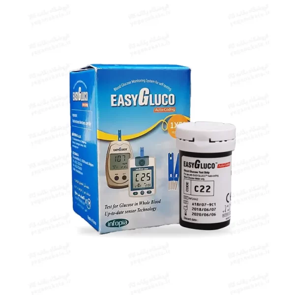 خرید اینترنتی نوار تست قند ایزی گلوکو، نوار easy gluco، نوار تست قند easygluco